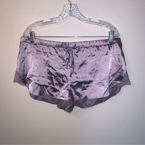 La SENZA Purple Satin Pajama Shorts